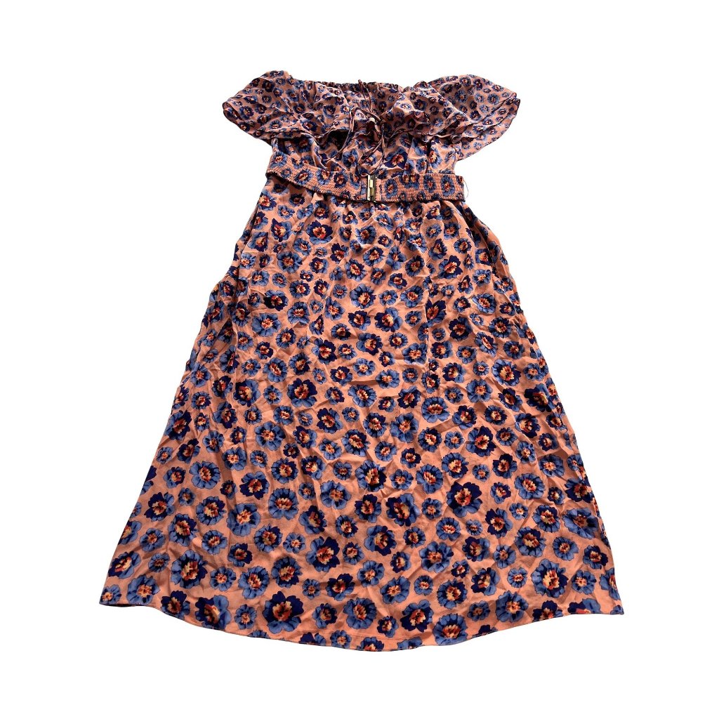 Rebecca Taylor Belted Dress In Waverly Floral Pink
